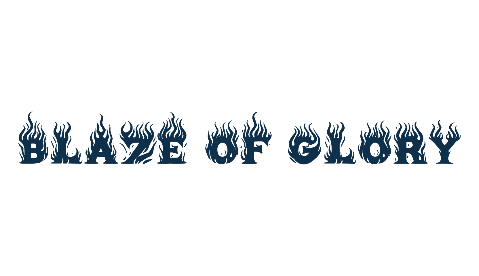 Blaze of Glory, fire, ice font preview