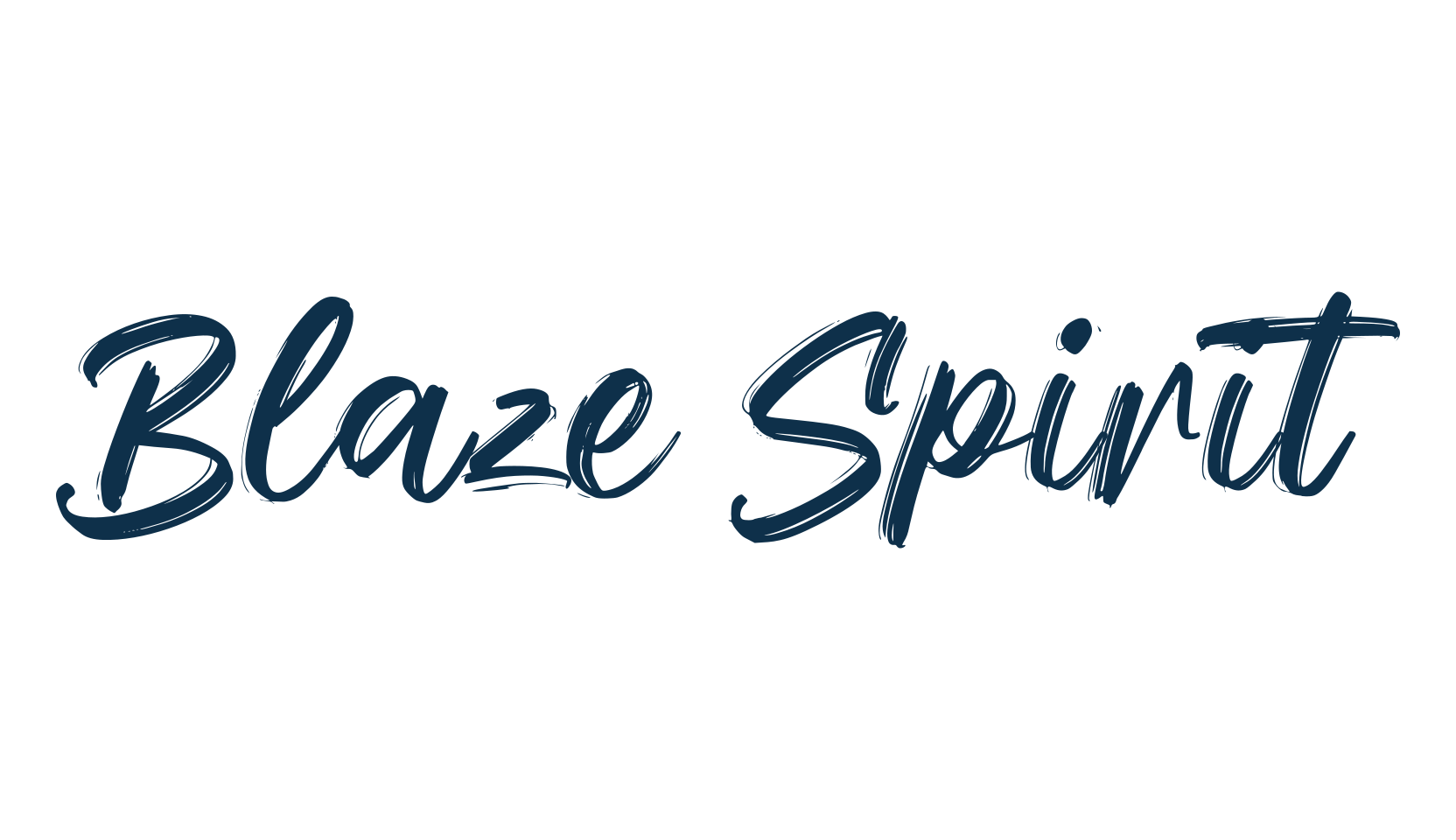 Blaze Spirit, script brush fancy decorative calligraphy font preview