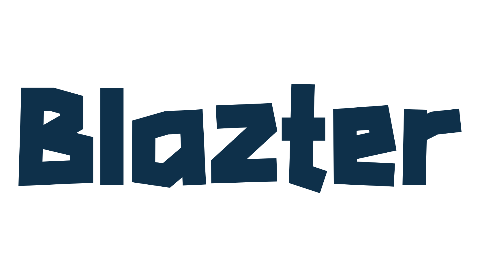 Blazter, cartoon font preview