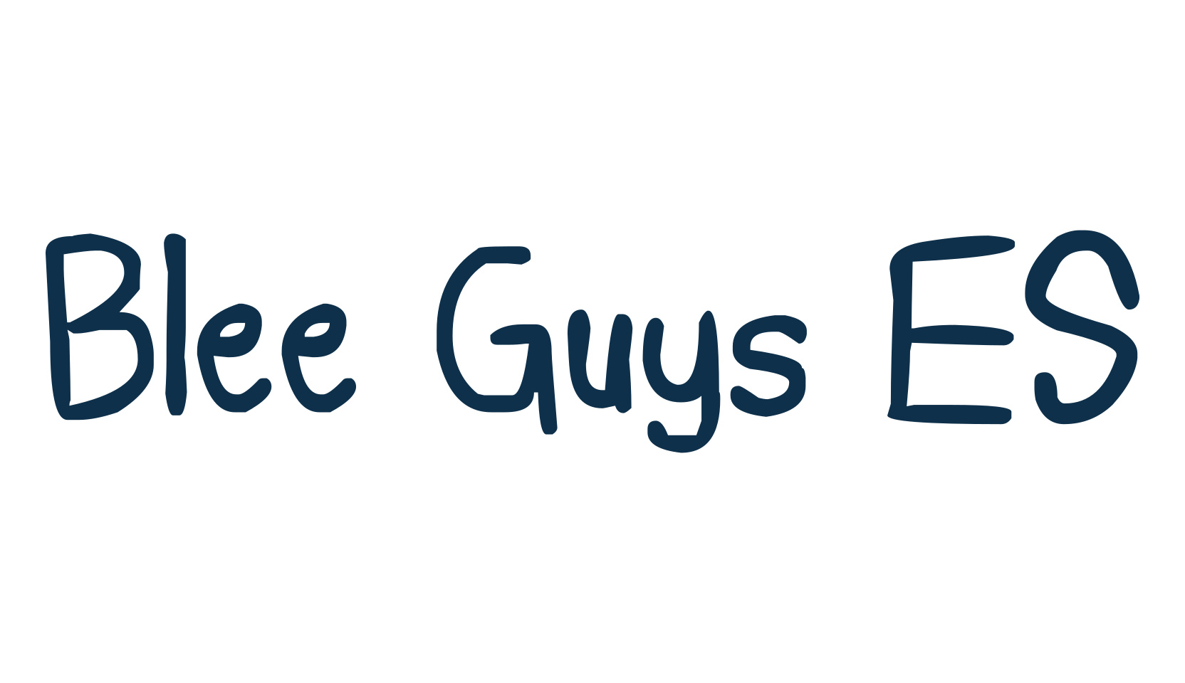Blee Guys ES, handwriting font preview