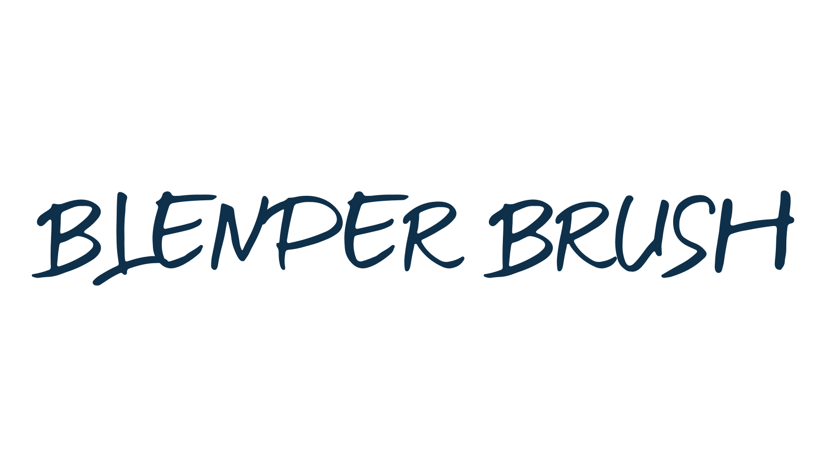 Blender Brush, handwriting font preview
