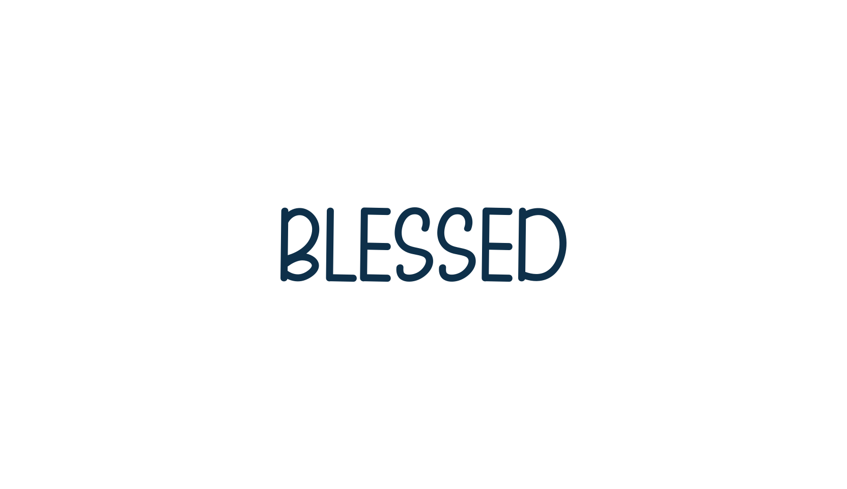 Blessed (blessed-3), handwriting font preview