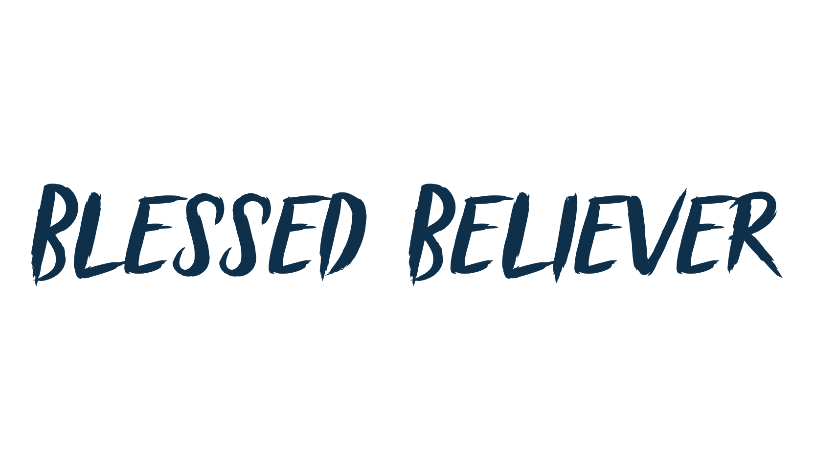 Blessed Believer, brush font preview