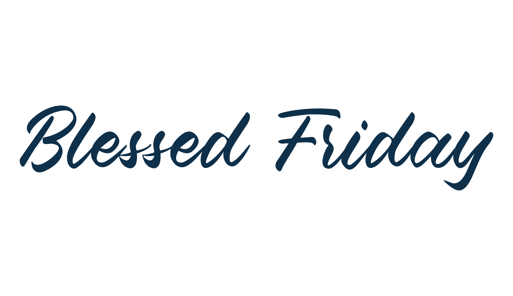 Blessed Friday, display market font preview