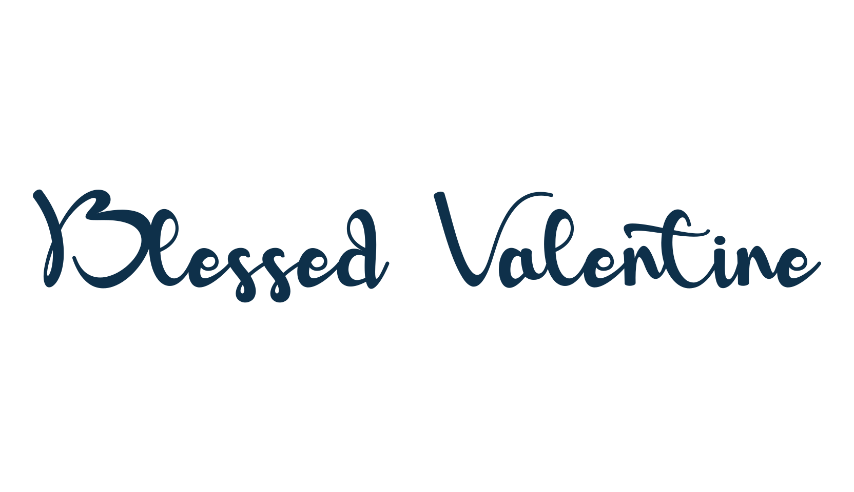 Blessed Valentine, display market font preview