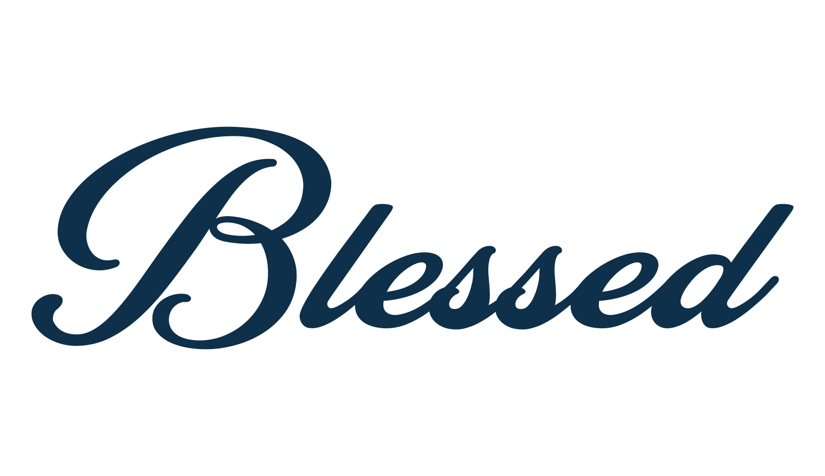 Blessed (blessed), fancy old school decorative script calligraphy font preview