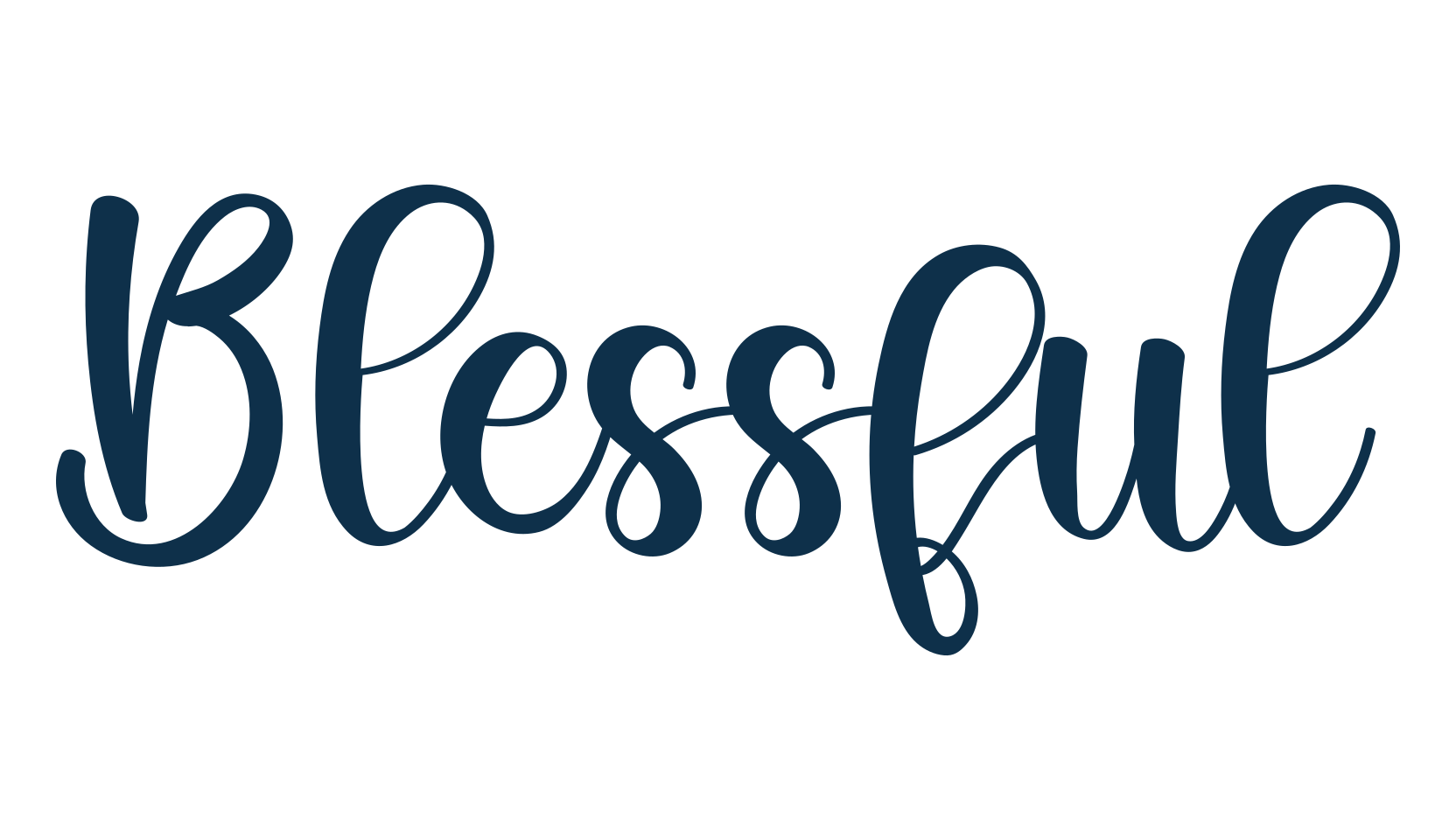 Blessful, fancy decorative font preview