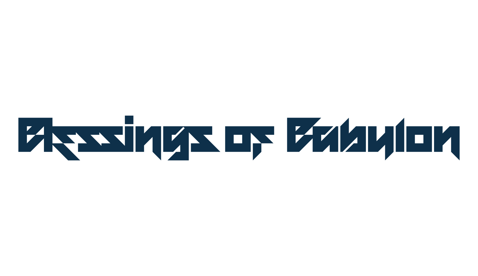Blessings of Babylon, modern font preview