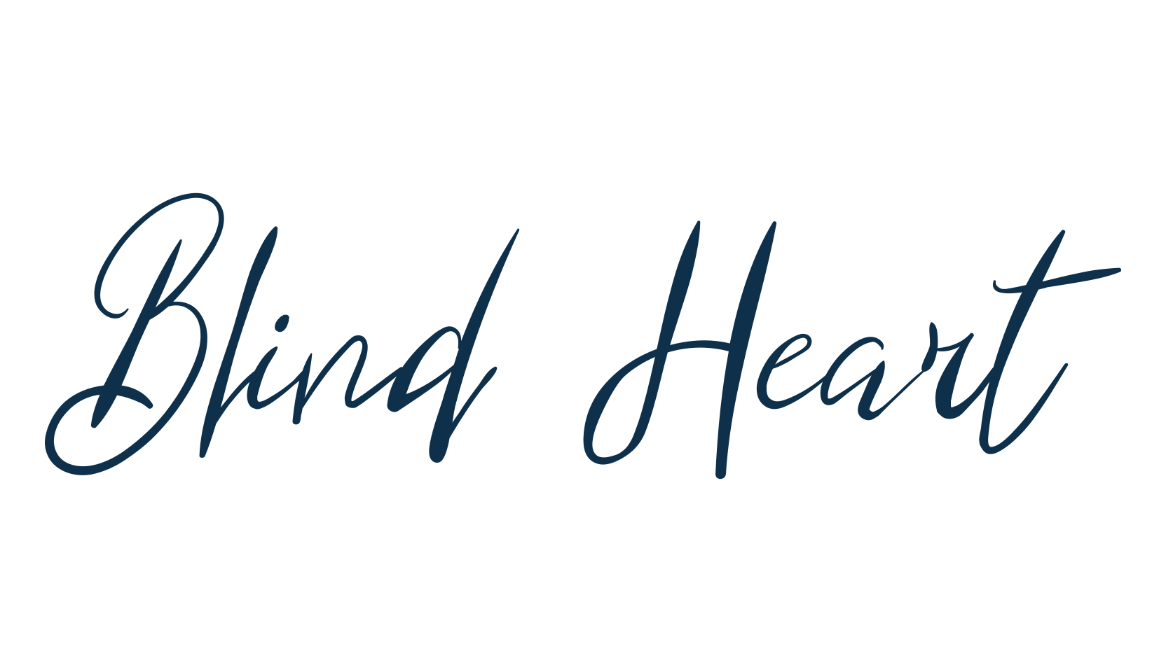 Blind Heart, script calligraphy fancy decorative font preview