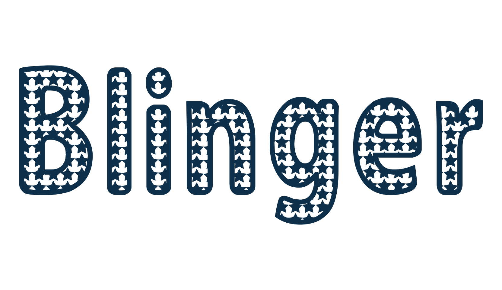 Blinger, fancy decorative font preview