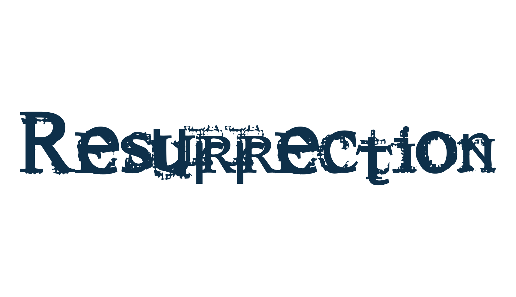 Resurrection, destroy font preview