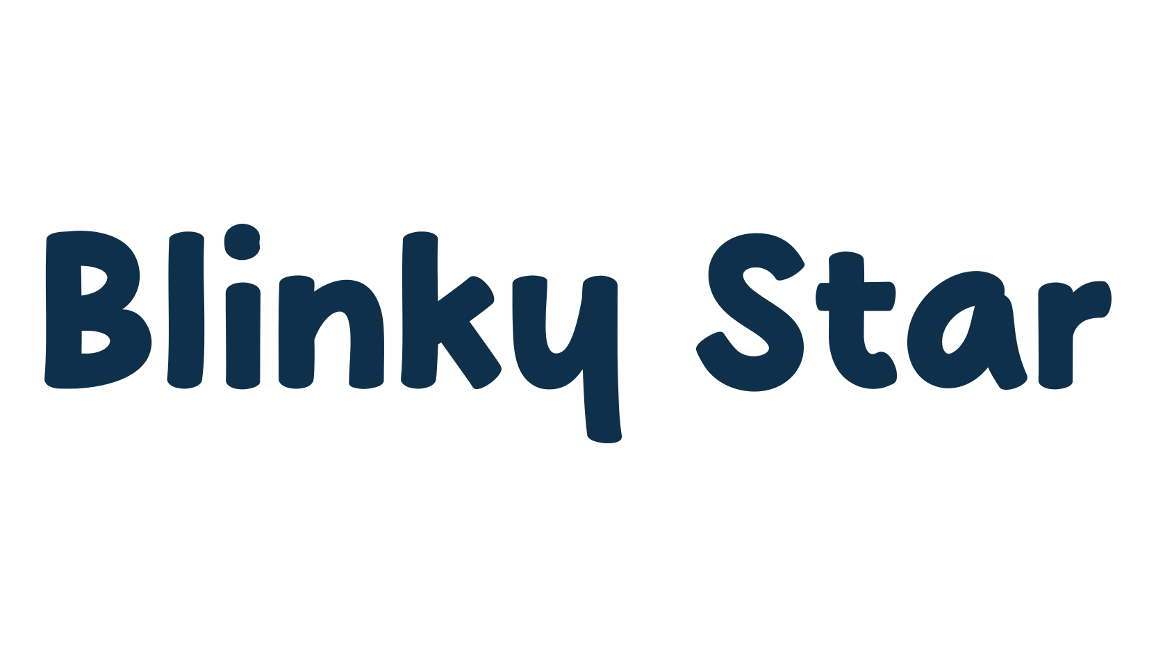 Blinky Star, cartoon font preview