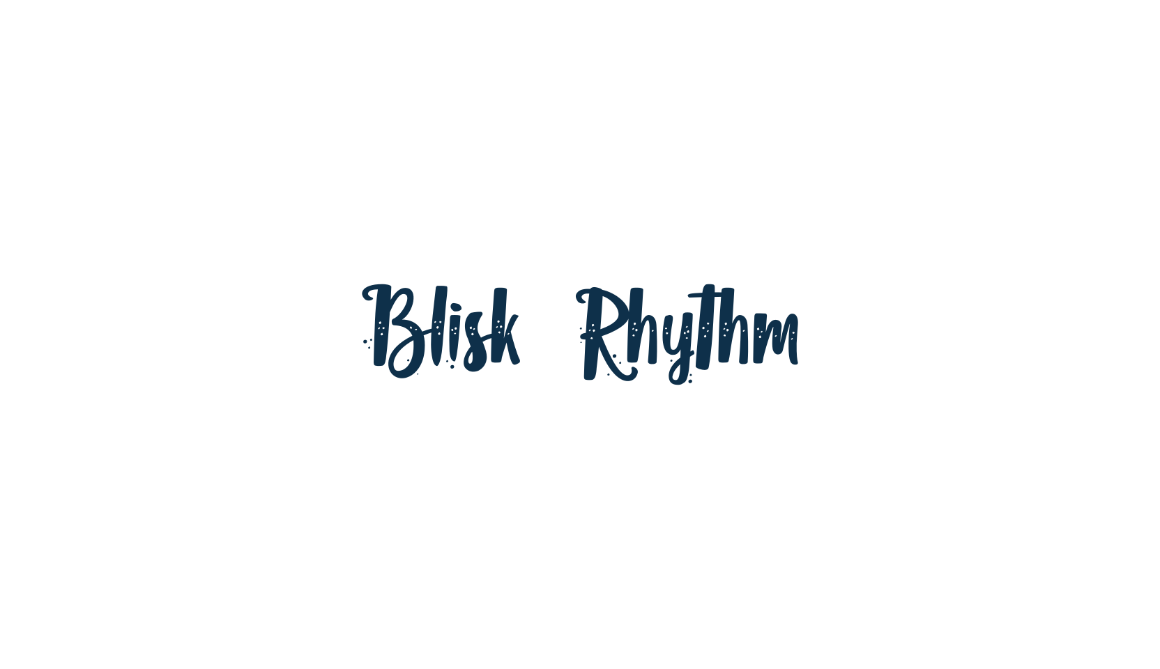 Blisk Rhythm, fancy decorative font preview