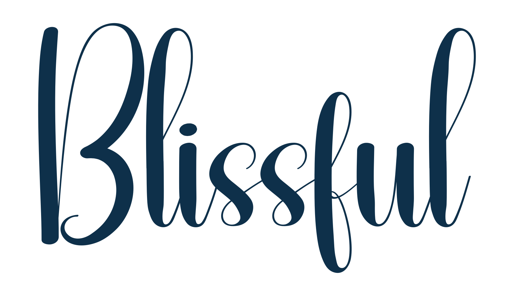 Blissful (blissful-2), fancy decorative font preview