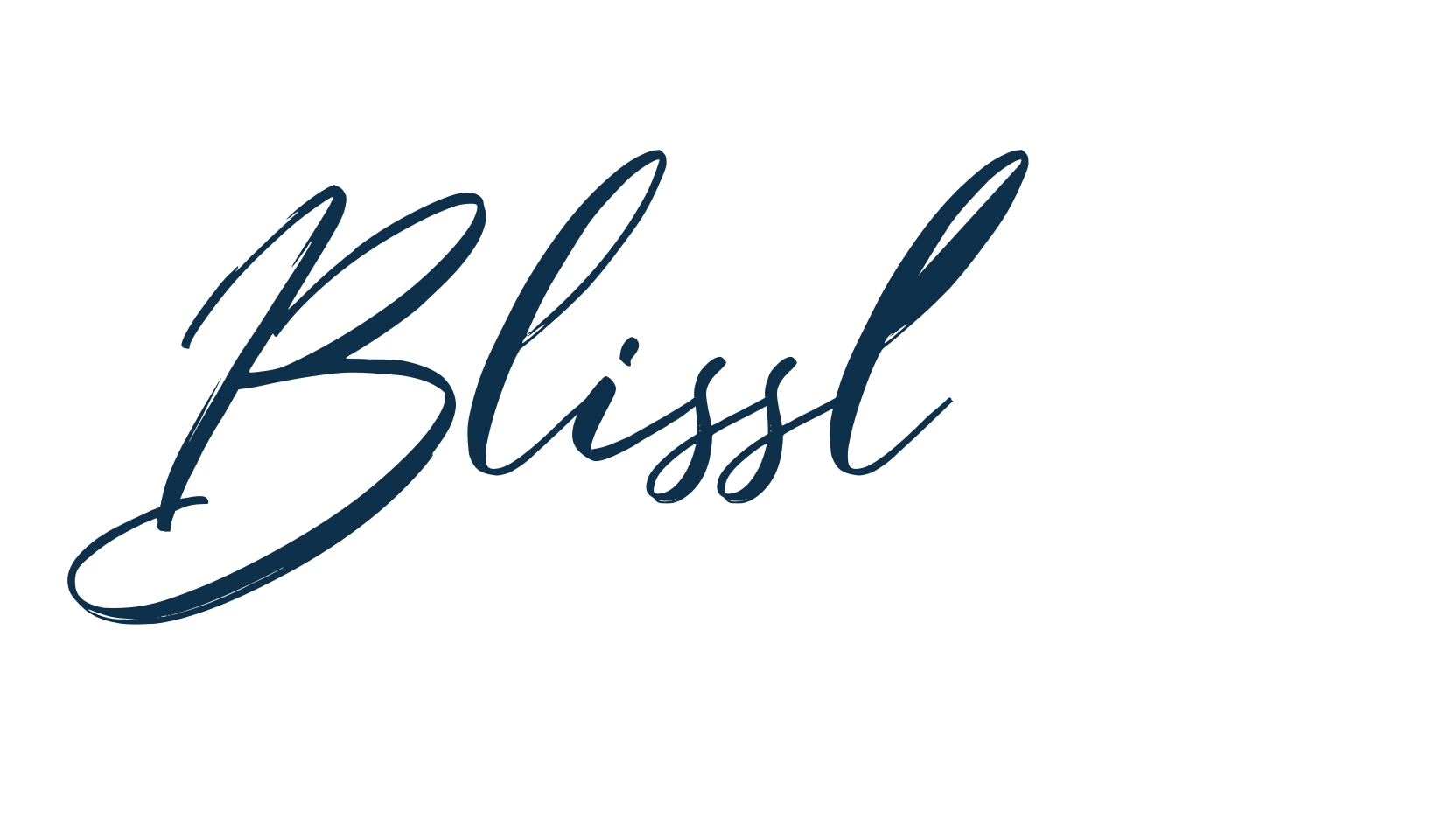 Blisslovys, script handwritten fancy decorative calligraphy font preview