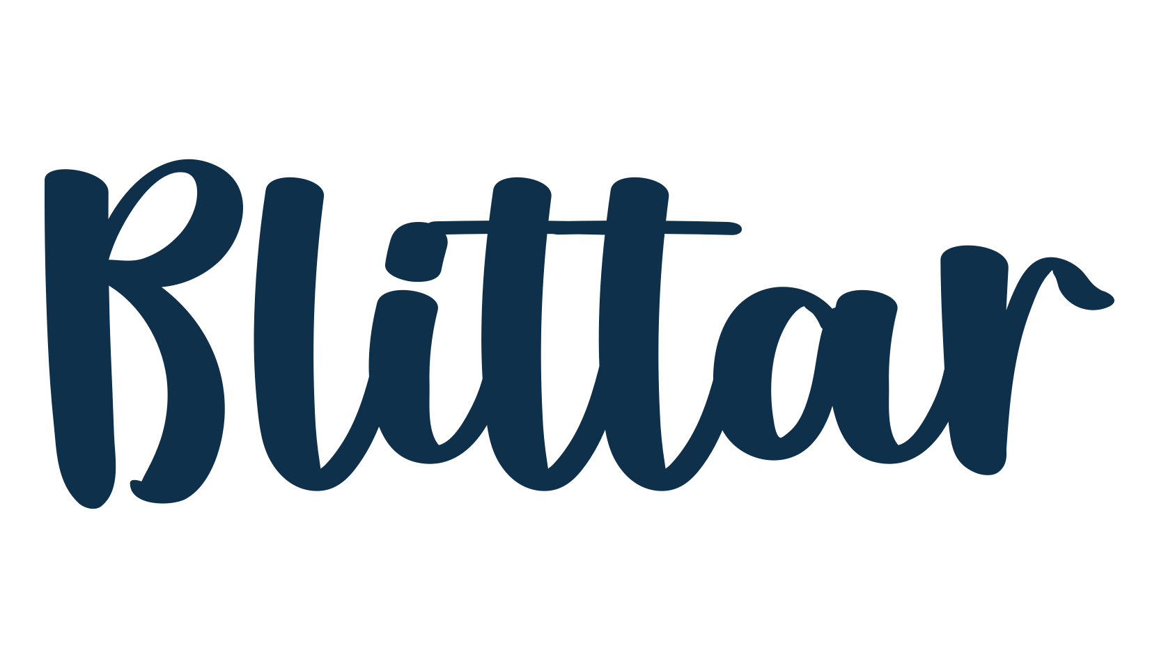 Blittar, fancy decorative font preview