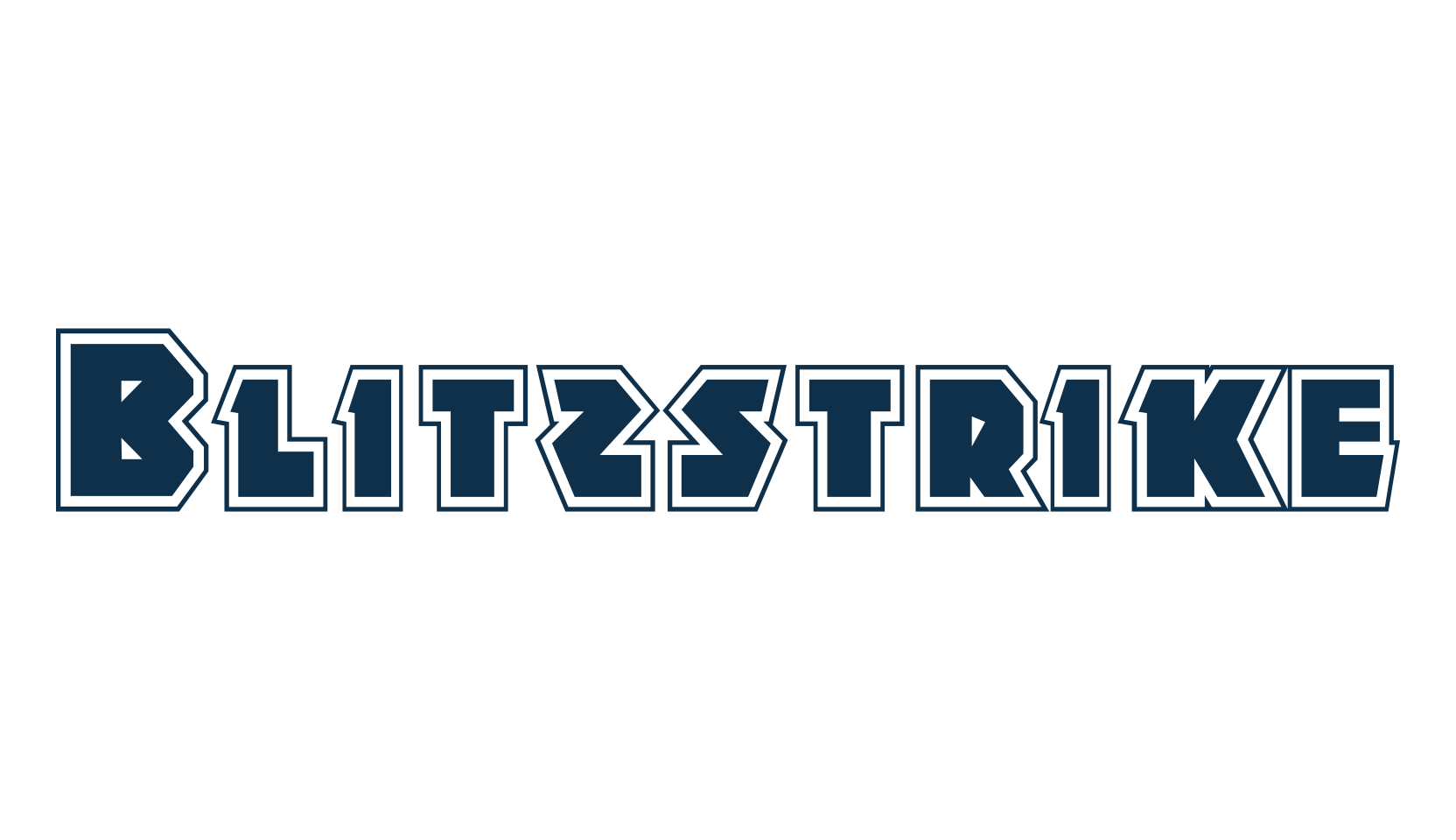 Blitzstrike, sci-fi font preview
