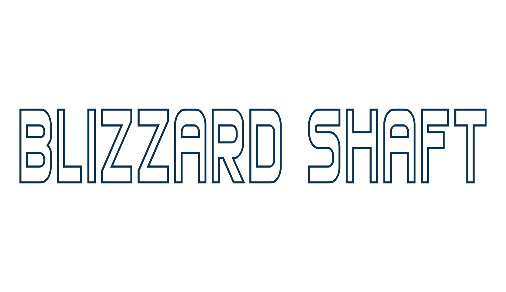 Blizzard Shaft, fancy groovy decorative font preview