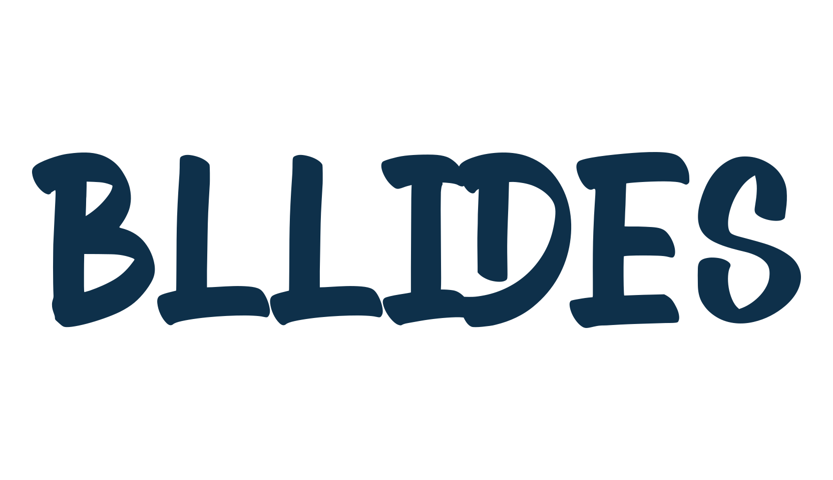 Bllides, fancy decorative font preview