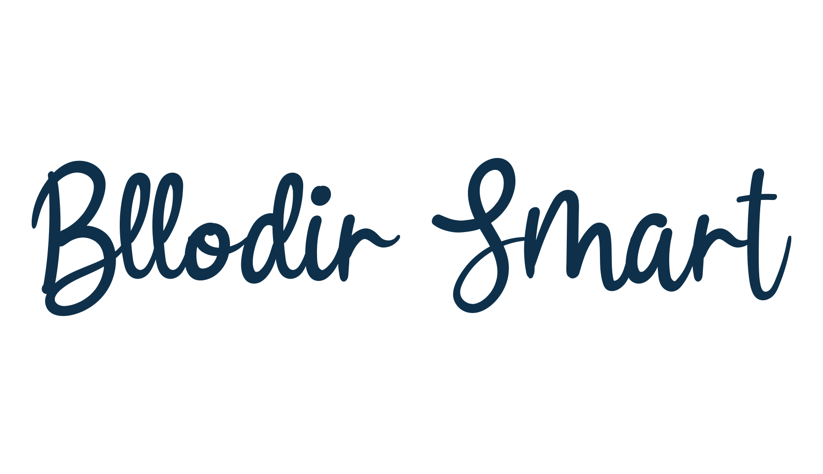 Bllodir Smart, handwriting font preview