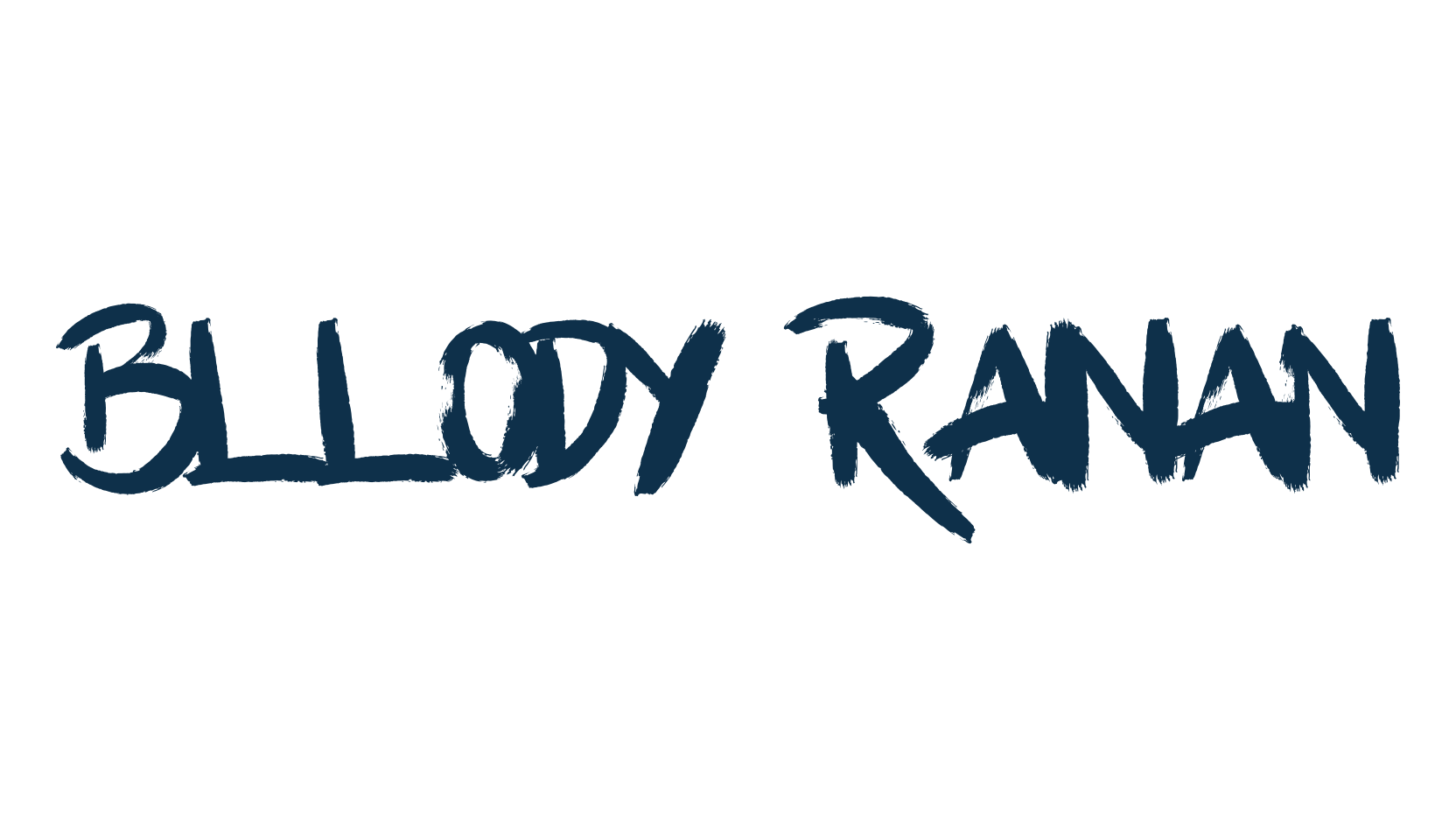 Bllody Rainan, script brush fancy decorative calligraphy font preview