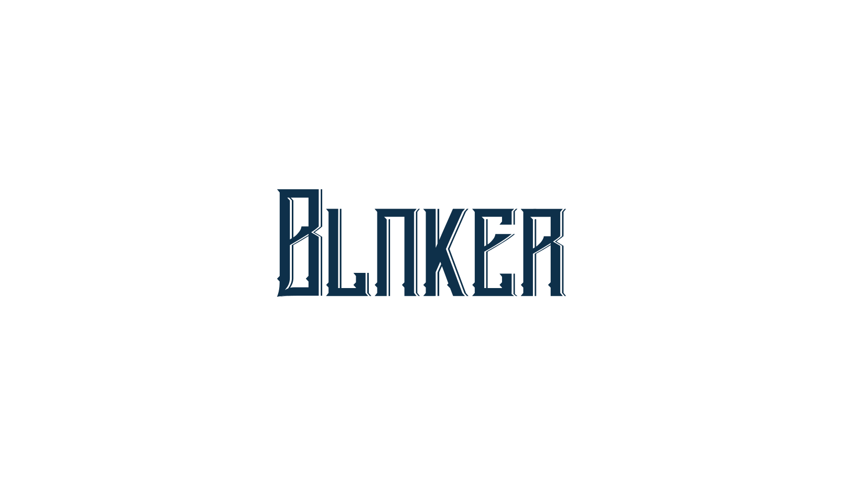Blnker, modern font preview