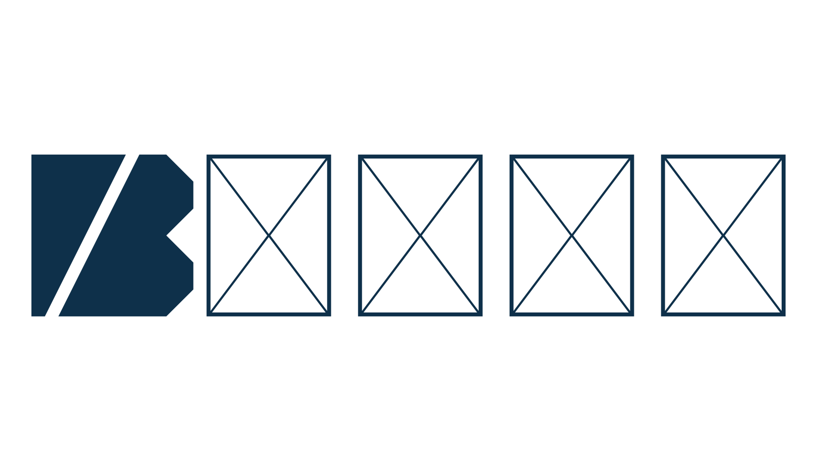 Block, square font preview