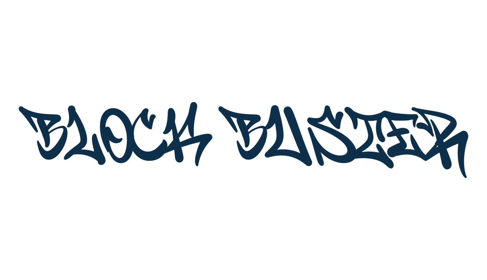 Block Buster, script graffiti fancy decorative calligraphy font preview