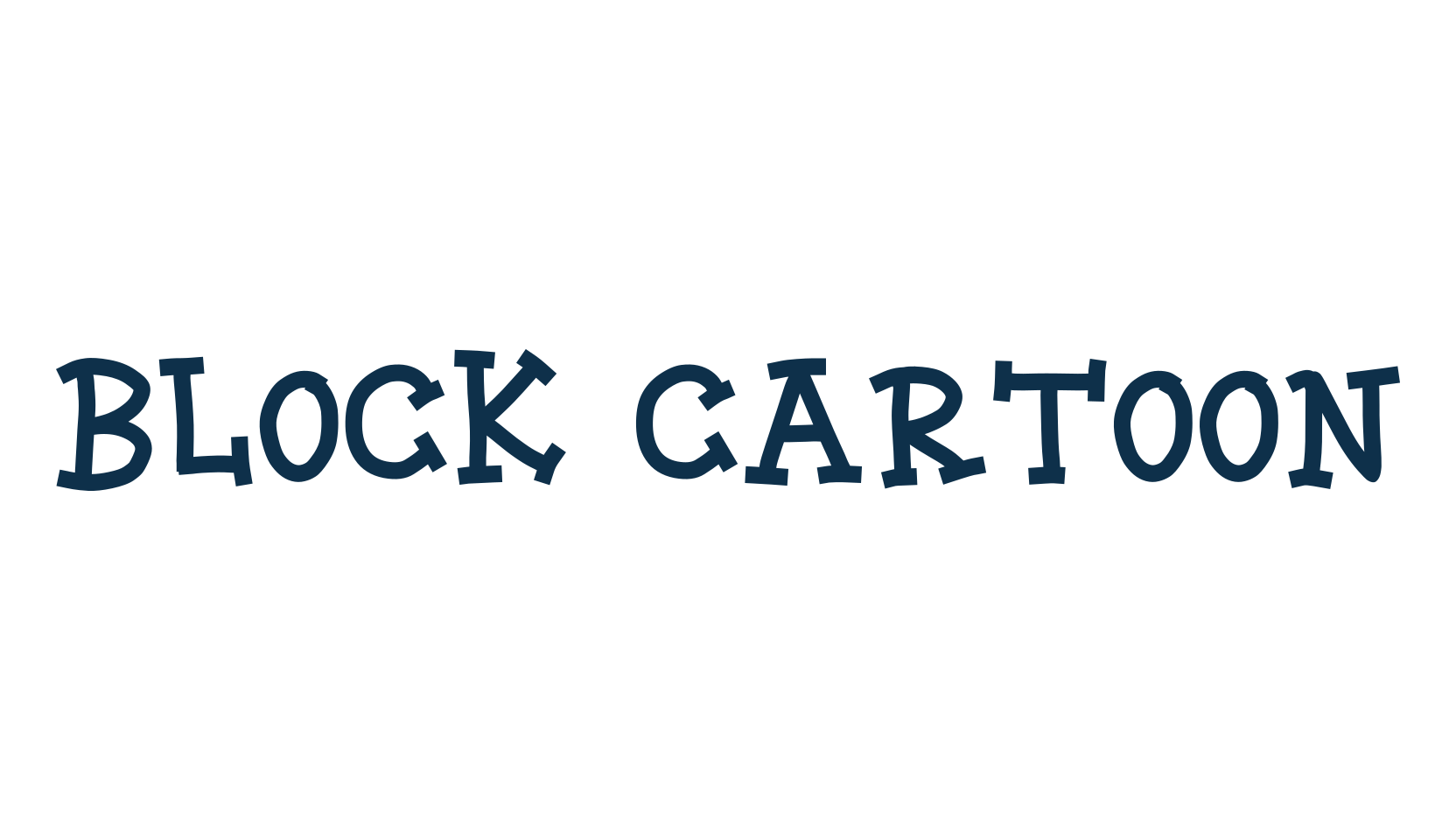 Block Cartoon, fancy cartoon decorative font preview
