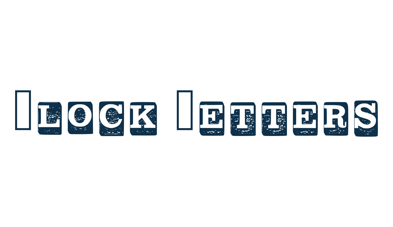Block Letters, decorative font preview