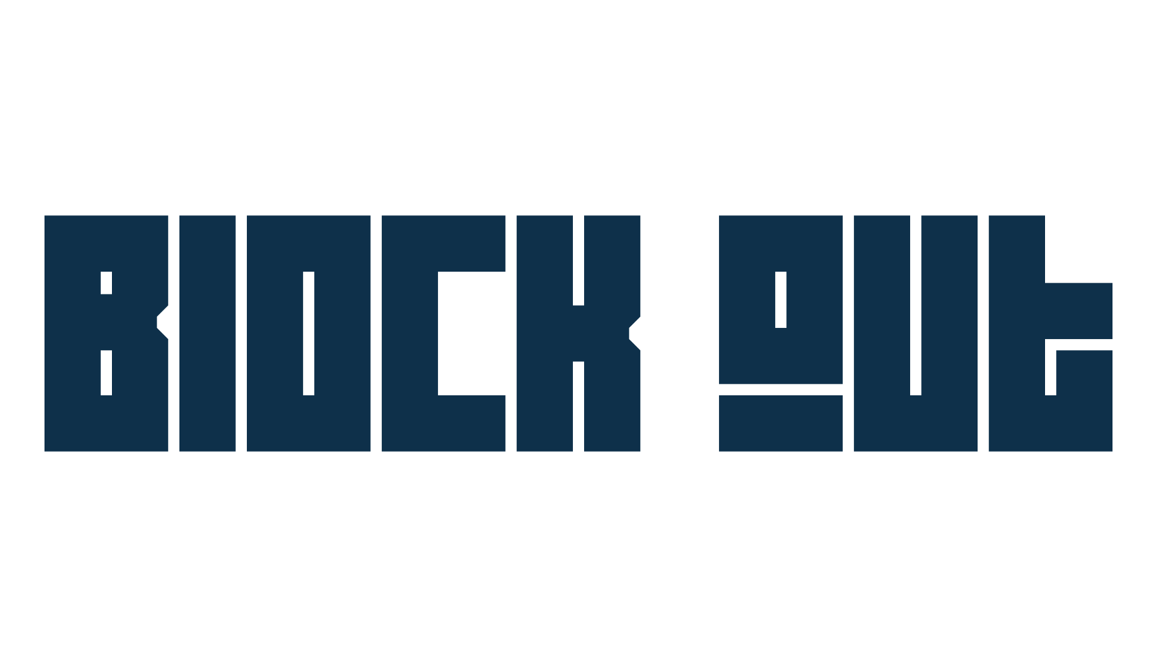 Block Out, square font preview