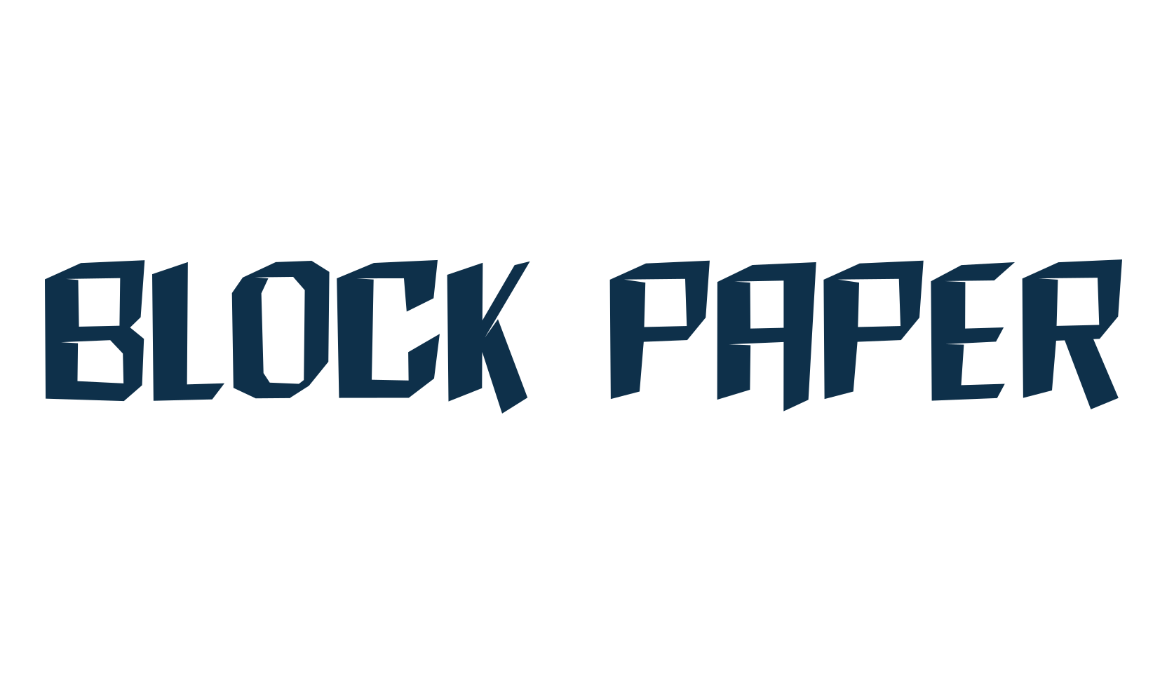 Block Paper, fancy various decorative font preview