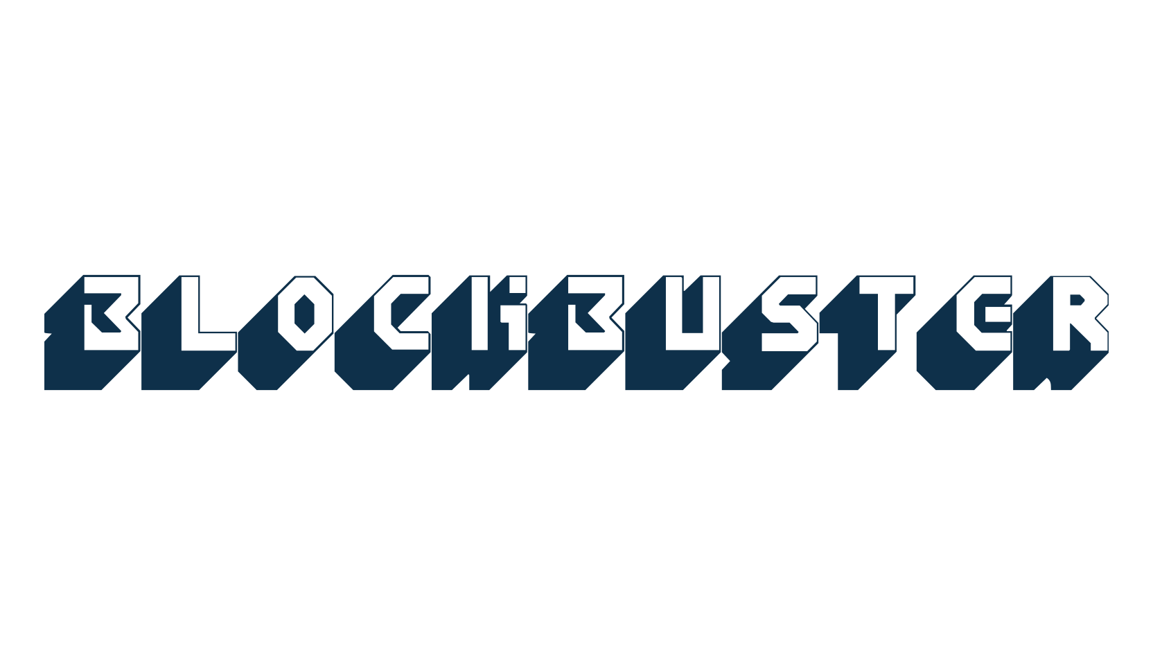 Blockbuster, various font preview