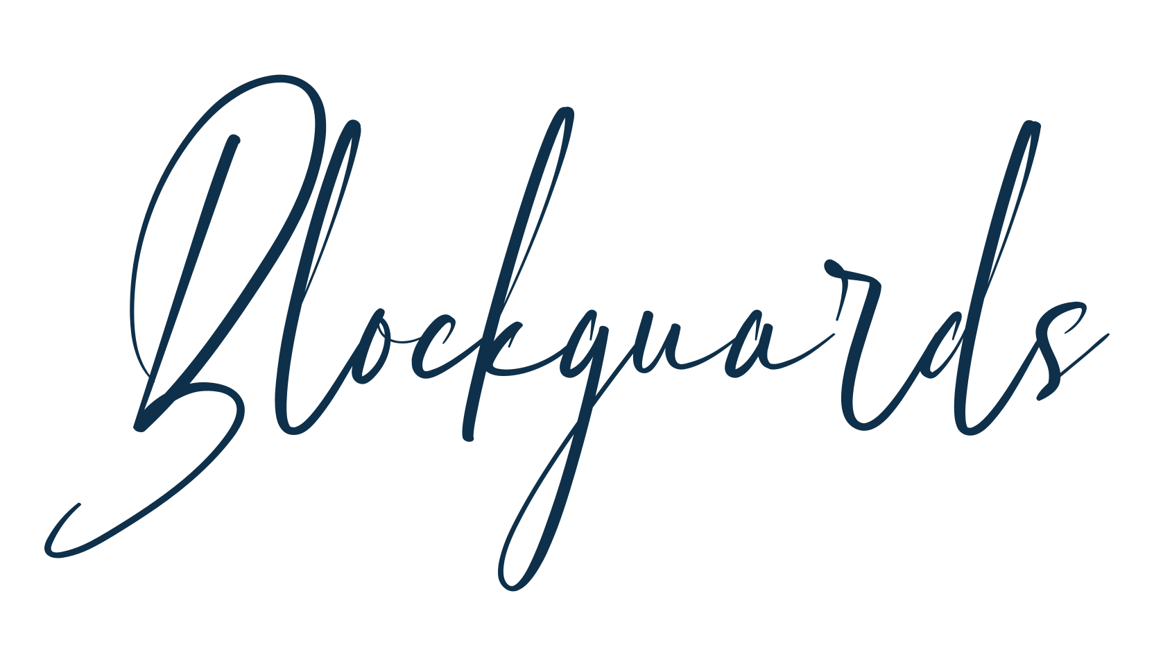 Blockguards, script handwritten fancy decorative calligraphy font preview