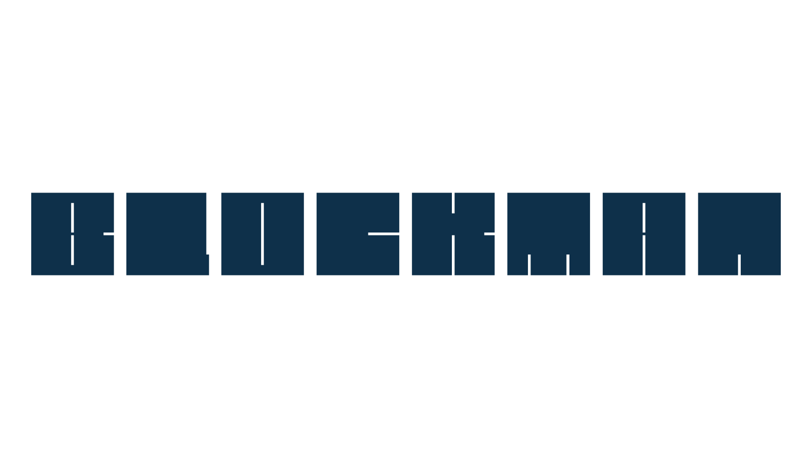 Blockman, techno square sci-fi font preview