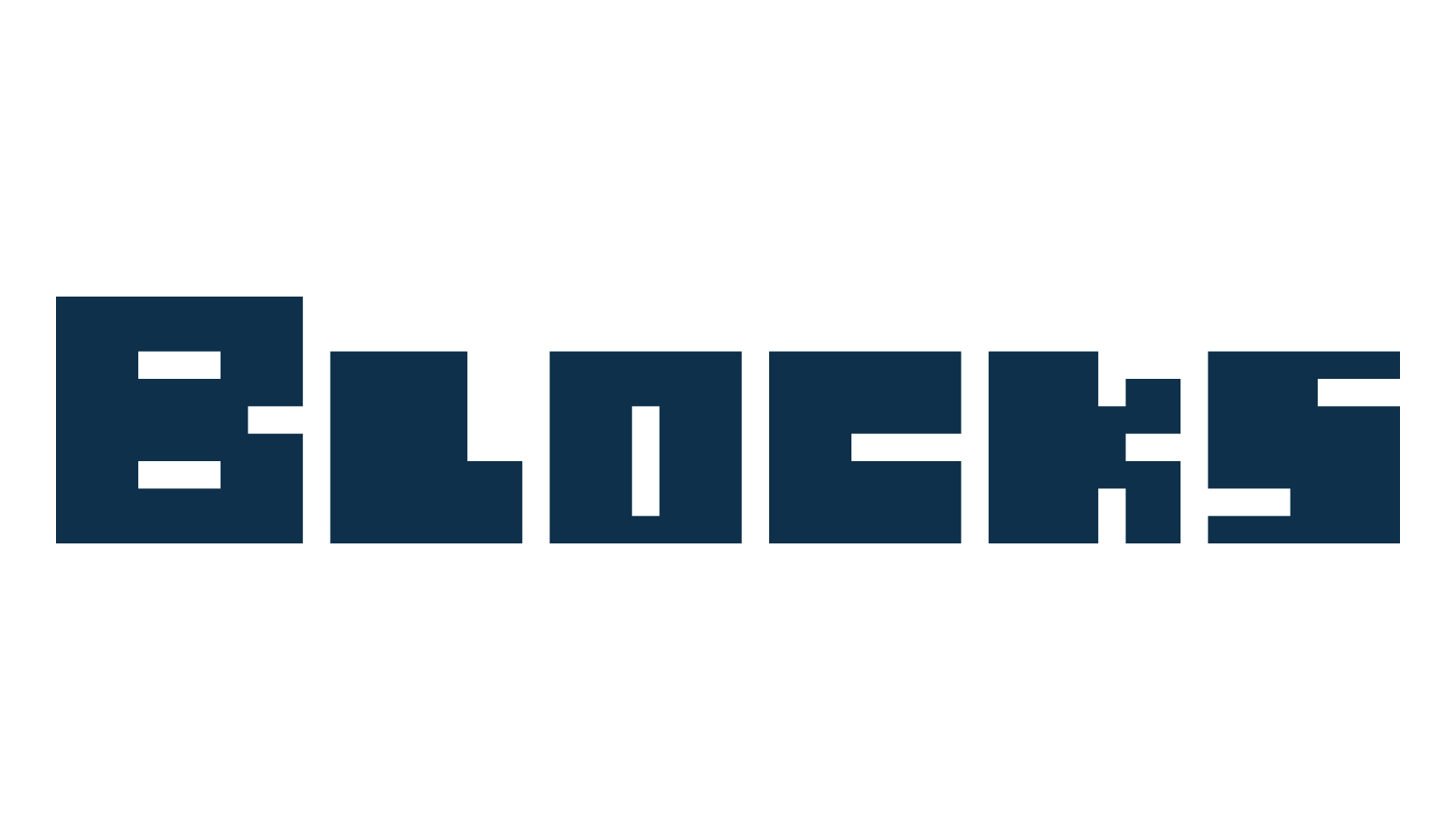 Blocks (blocks-rf), techno square sci-fi font preview