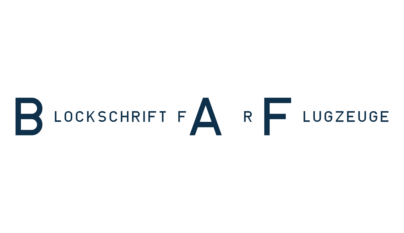 Blockschrift für Flugzeuge, basic sans serif font preview
