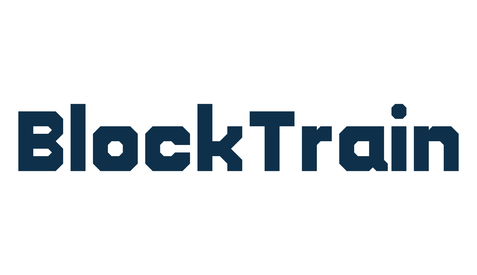 BlockTrain, techno square sci-fi font preview