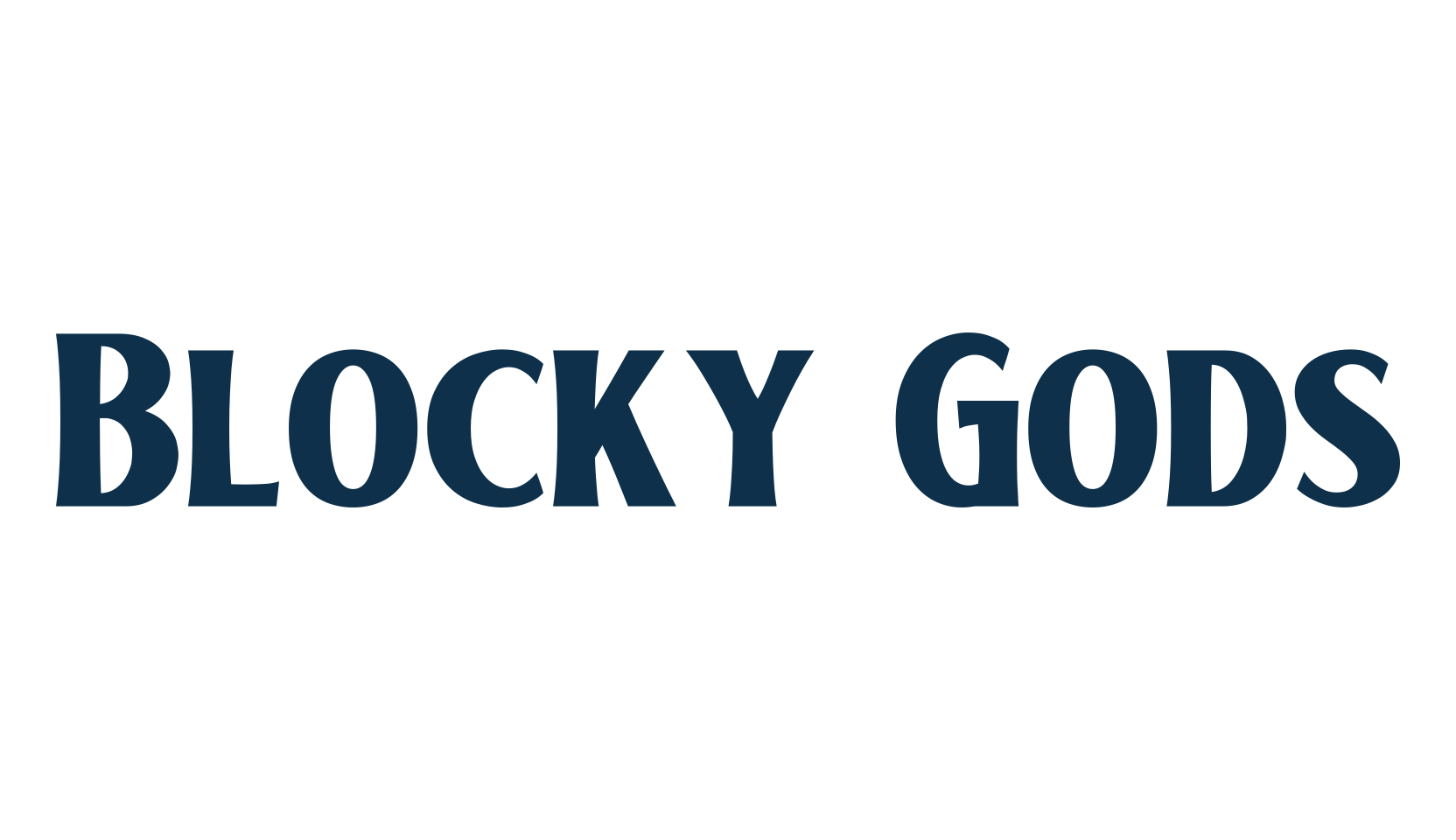Blocky Gods, fancy retro decorative font preview