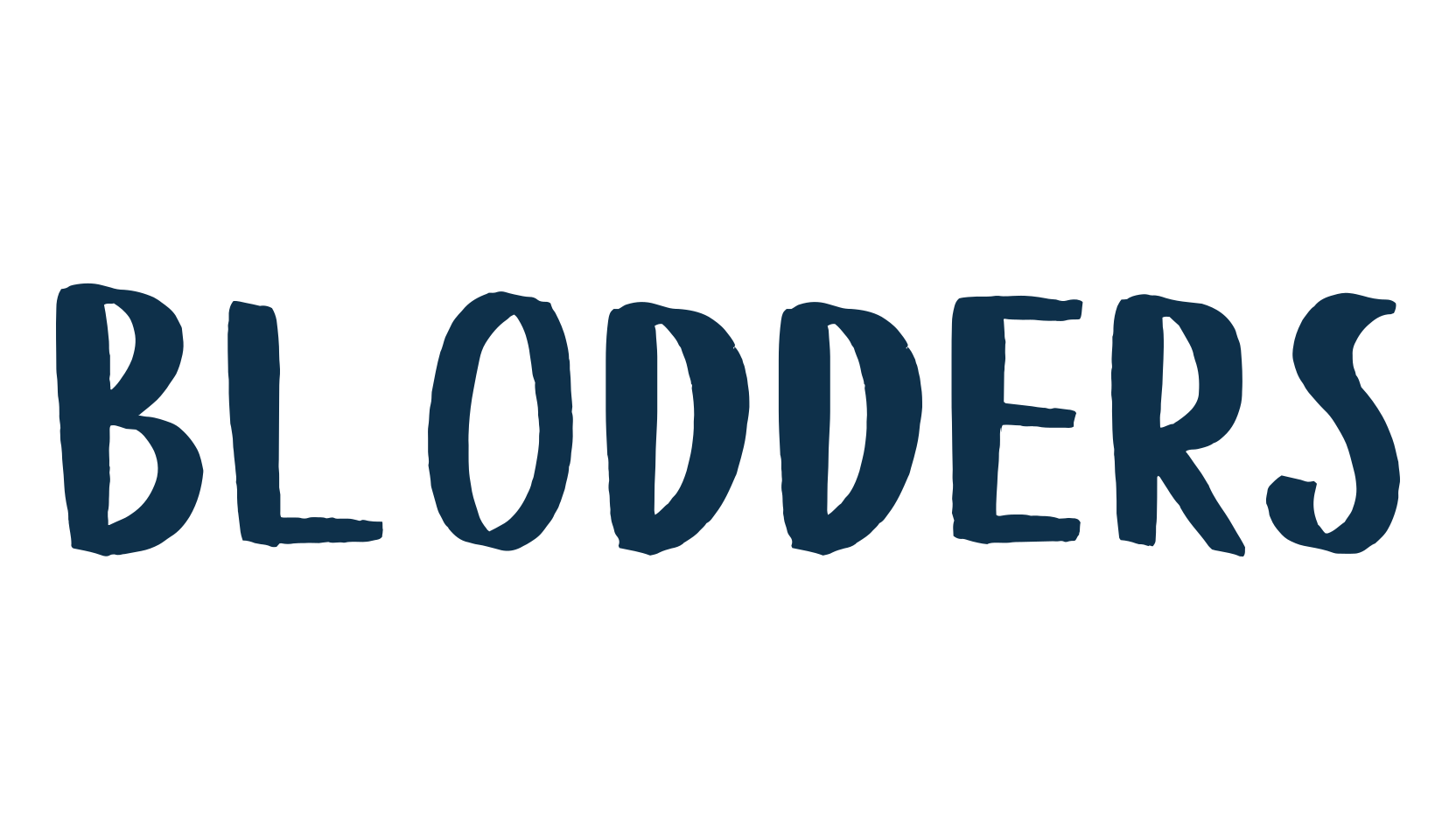 Blodders, brush font preview