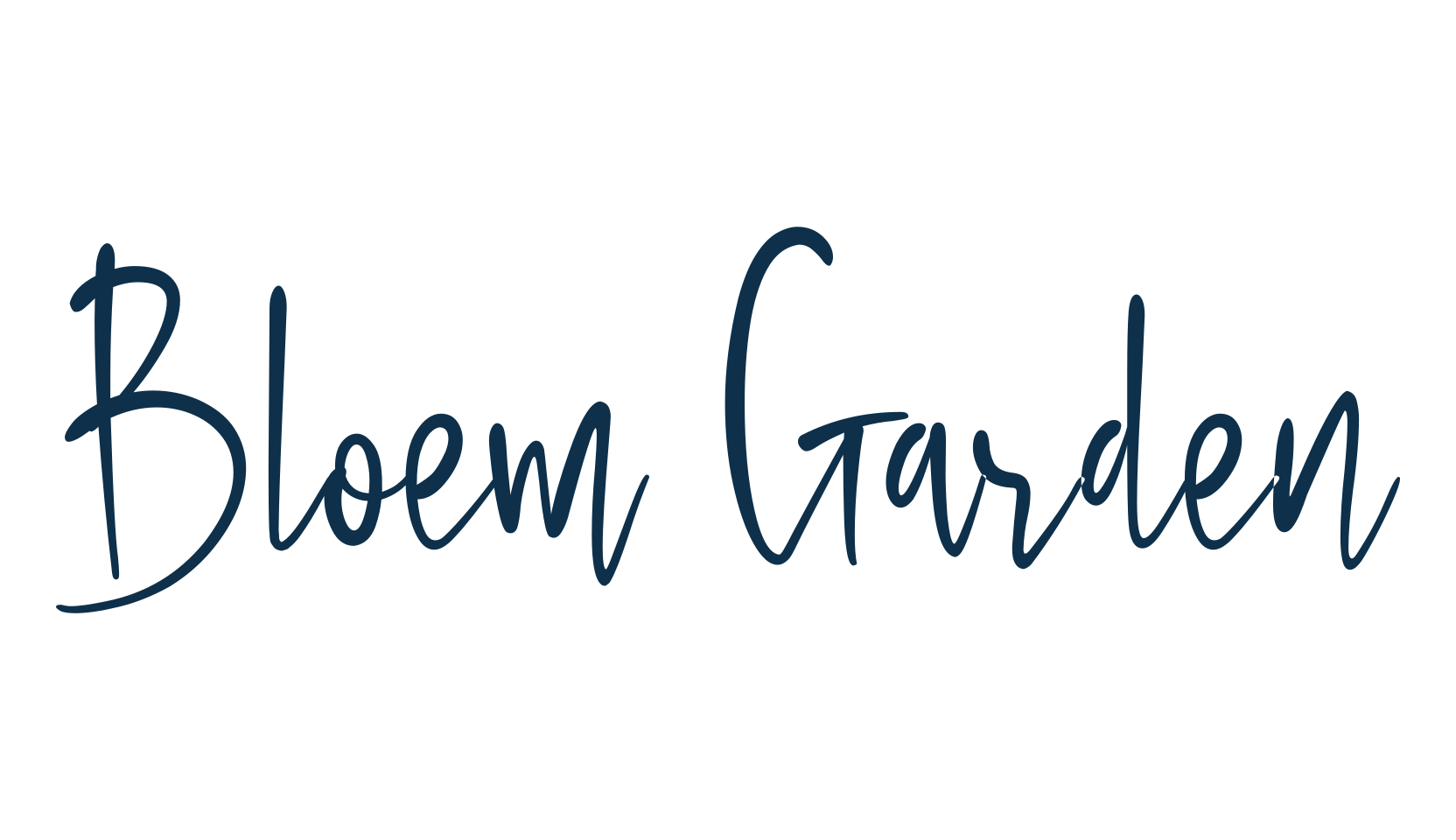 Bloem Garden, script handwritten fancy decorative calligraphy font preview