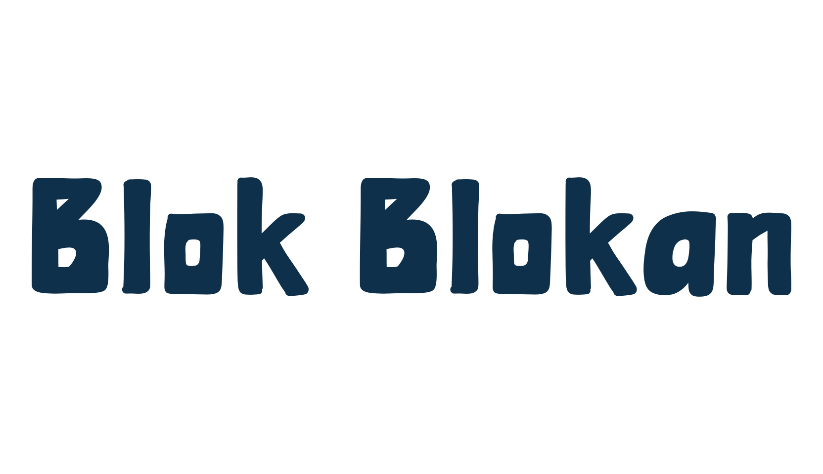 Blok Blokan, various font preview