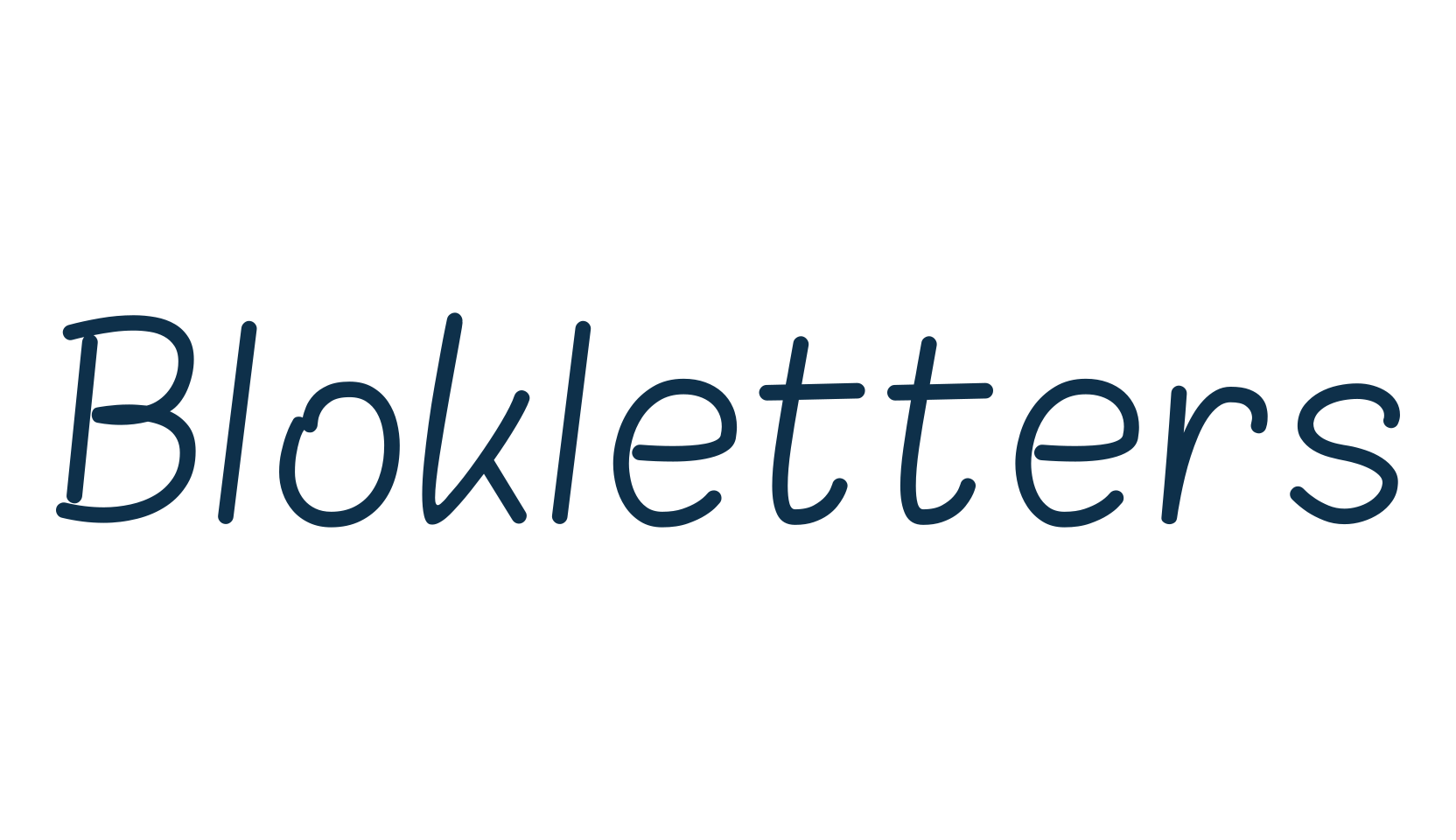 Blokletters, fancy various decorative script calligraphy font preview