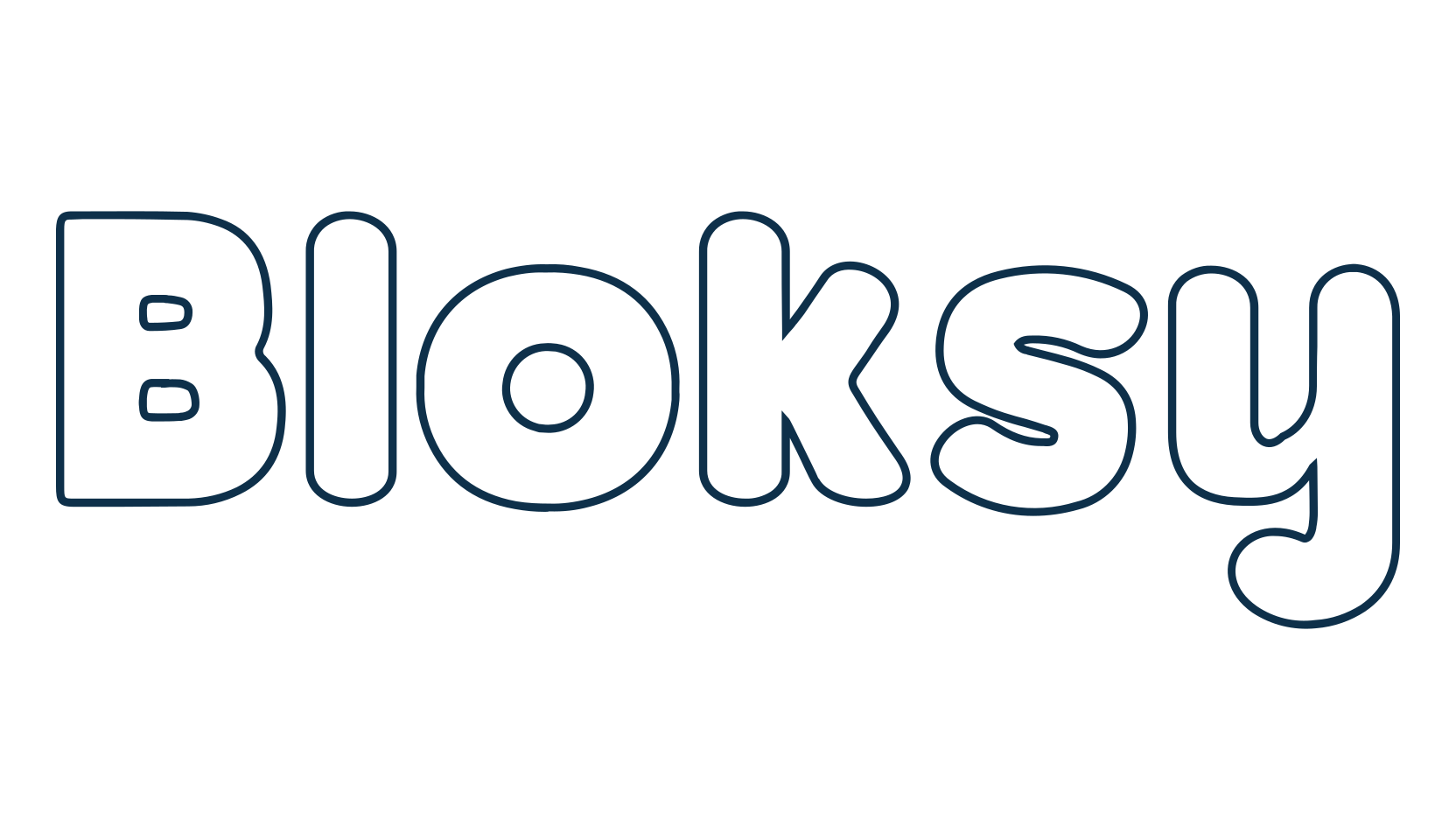 Bloksy, cartoon font preview