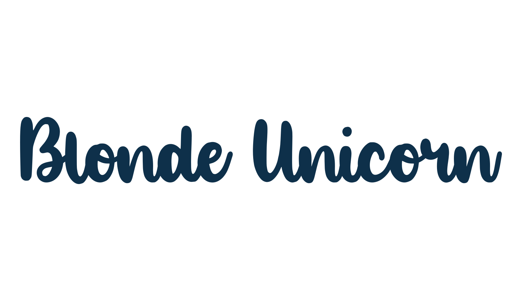 Blonde Unicorn, various font preview