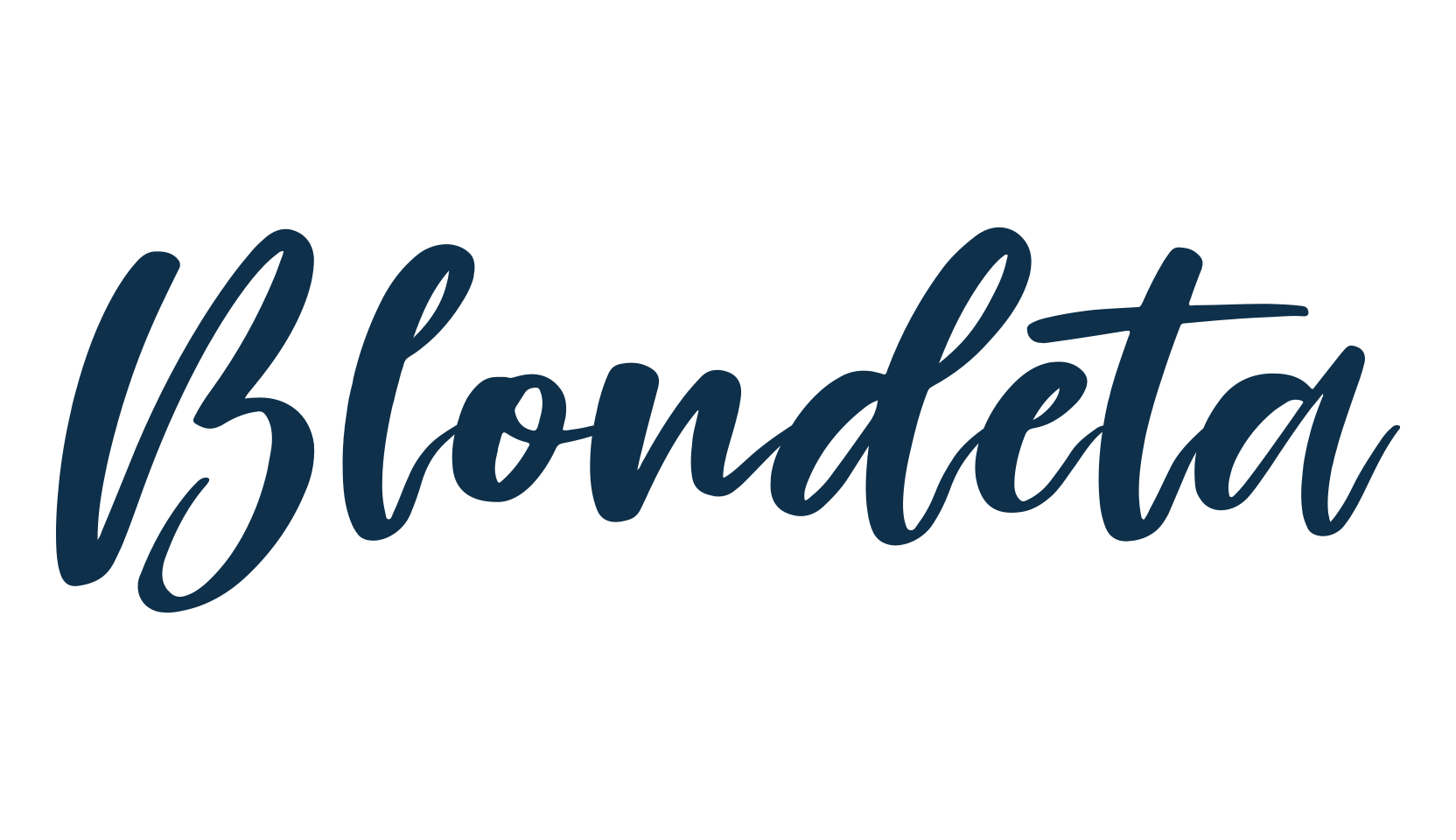 Blondeta, handwriting font preview