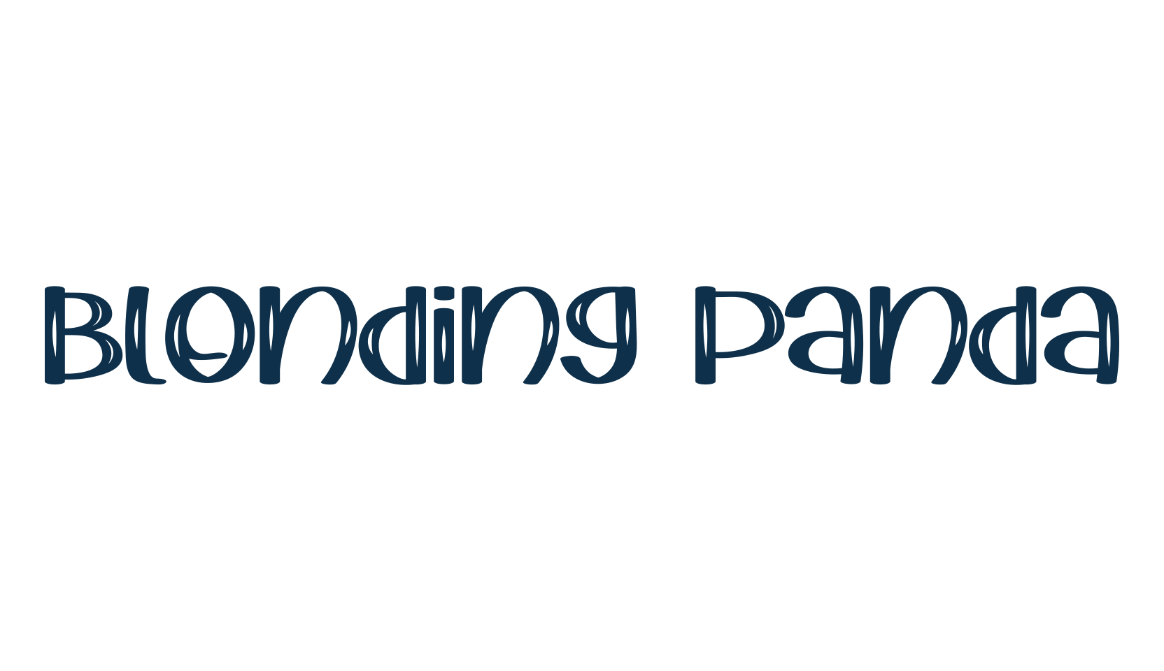 Blonding Panda, cartoon font preview