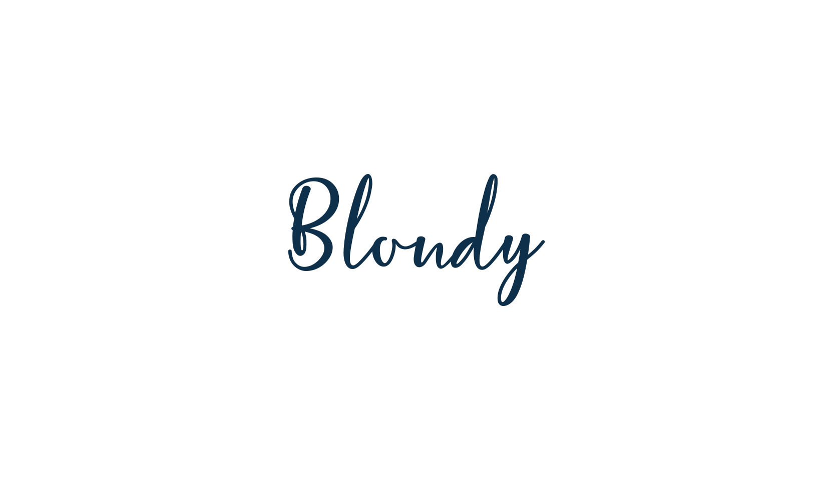 Blondy, script calligraphy fancy decorative font preview
