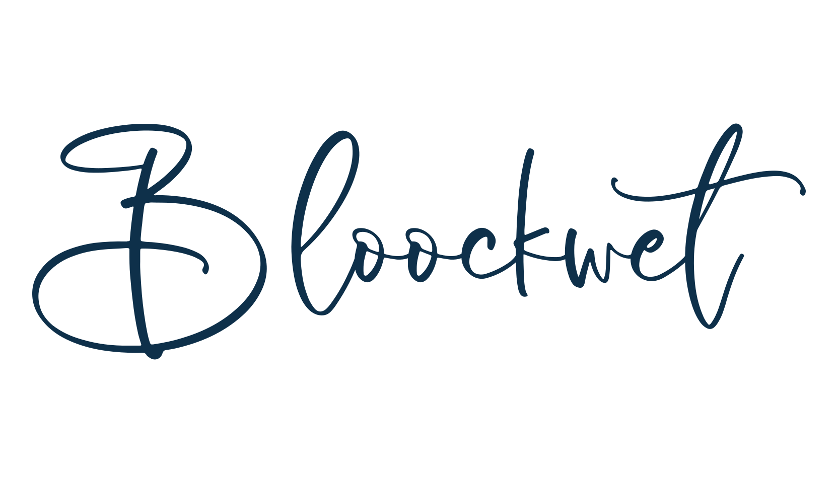 Bloockwet, handwriting font preview