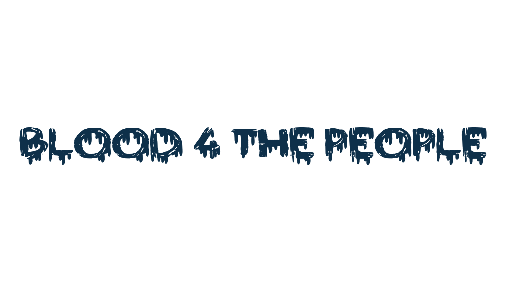 Blood 4 the People, holiday halloween fancy decorative horror font preview